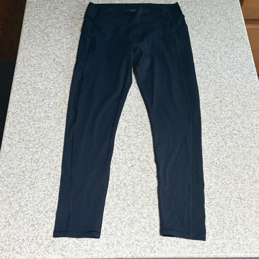 All in motion black active leggings size large 10/12 high rise - Picture 1 of 4